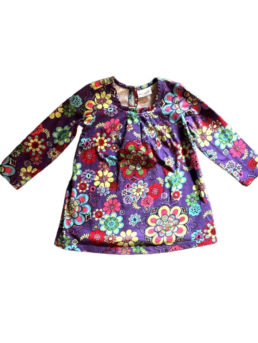 Vibrant Hanna Andersson Floral Dress - 4T